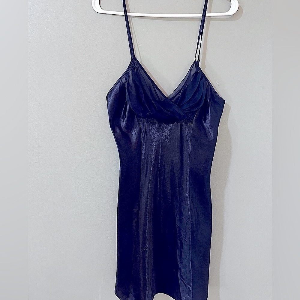 Vintage Honors intimates night gown navy size large